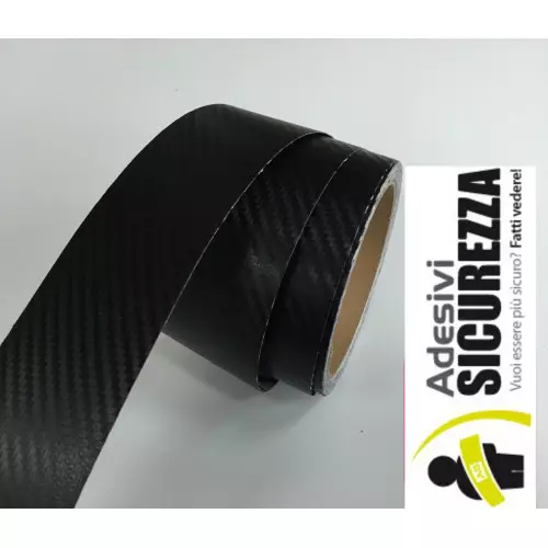 Bandes autocollantes en vinyle à effet carbone – 5 m x 25 mm