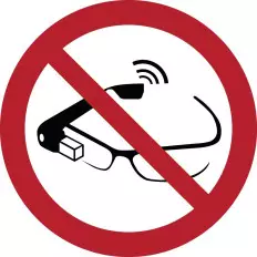 Cartelli di divieto ISO 7010 "Vietato utilizzare occhiali