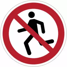 ISO 7010 "No Running" Prohibition Signs - P048 Best Price