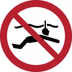 ISO 7010 Prohibition Signs "No Snorkeling" - P050 Best Price