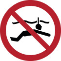 Cartelli di divieto ISO 7010 "Vietato praticare snorkeling" -