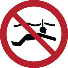 ISO 7010 Prohibition Signs "No Scuba Diving" - P051 Best Price