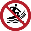 ISO 7010 „Surfen verboten“ Verbotsschilder – P059 Bester Preis
