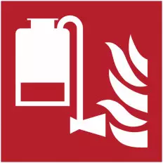 Panneau adhésif de protection incendie ISO 7010 « Système