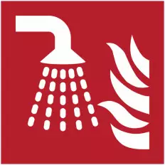 Painel Adesivo Resistente ao Fogo ISO 7010 "Sistema de Extinção