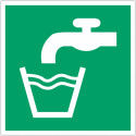 Panneau adhésif ISO 7010 « Eau potable » - E015 Vente en ligne