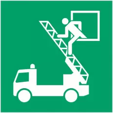 ISO 7010 „Notfenster“-Klebeplatte – E017 Bester Preis, Online