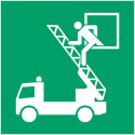 Pannello adesivo ISO 7010 "Finestra di emergenza" - E017