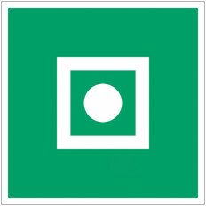 Pannello adesivo ISO 7010 "Allarme generale a bordo" - E031