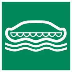 ISO 7010 „Rettungsinsel“-Klebeplatte – E036 Bester Preis