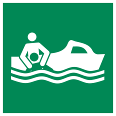 ISO 7010 „Rettungsboot“-Klebeplatte – E037 Bester Preis, Online