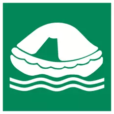 ISO 7010 "Lifeboat" Adhesive Panel - E038 Best Price, shop