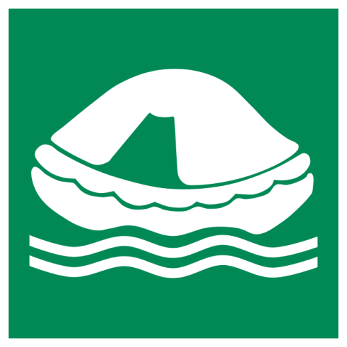 Panel adhesivo ISO 7010 "Bote Salvavidas" - E038 Mejor precio