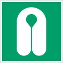 Pannello adesivo ISO 7010 "Giubbotto di salvataggio" - E044