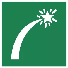 Pannello adesivo ISO 7010 "Razzi di segnalazione" - E048