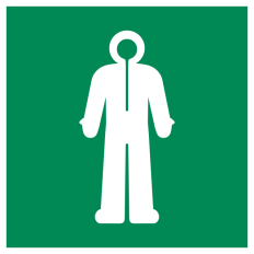 Panel adhesivo para traje de protección ISO 7010 - E056 Mejor