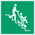 Panneau adhésif ISO 7010 « Chaise d'évacuation » - E060 Vente