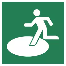 ISO 7010 „Helikopter-Sammelpunkt (Nothubschrauberlandeplatz)“