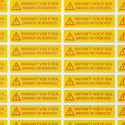 100 Etiquetas autocolantes com selo de garantia - 15x5mm Melhor