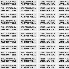 Etichette adesive antimanomissione con sigillo di garanzia - 48