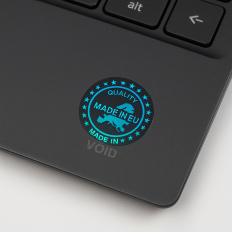 64 sellos hologrammed de garantía y seguridad de 19 mm marcados 2