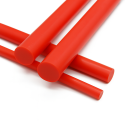 Polyurethane rod in Vulkollan® Adiprene® length 500mm red Sh.