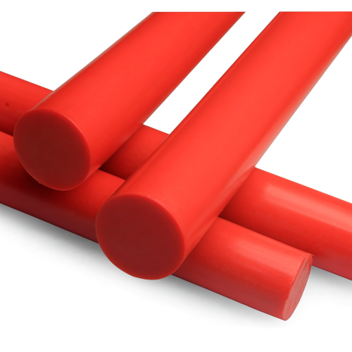 Barre en polyuréthane Vulkollan® Adiprene® longueur 500mm rouge
