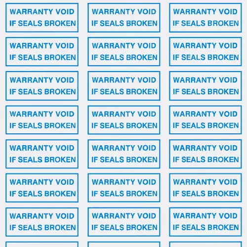 100 Sellos adhesivos anti manipulación con precinto de