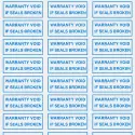 100 "Warranty void" Adhesive anti-tampering labels - 10x20mm
