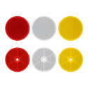 Couple of plastic stick retro-reflectors in three colours Best