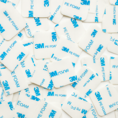 3M™ T1600 PE FOAM VHB Double Sided Acrylic Foam Mounting Square