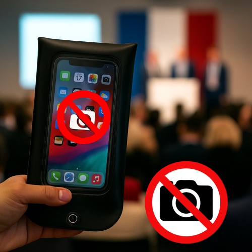 25 wiederverwendbare Handysicherheits­hüllen gegen Kamera