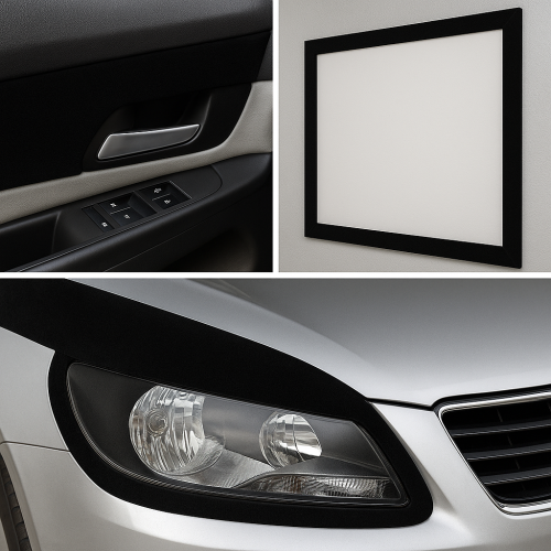 Schwarzes Samt-Klebeband für Wrapping und Dekorfolien Bester