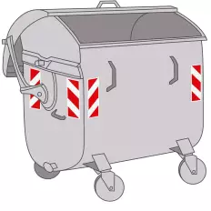 Bandes adhésives réfléchissantes 3M ™ pour les poubelles de