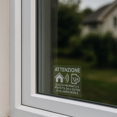 4 Autocolantes de advertência GPS e antirroubo para propriedade