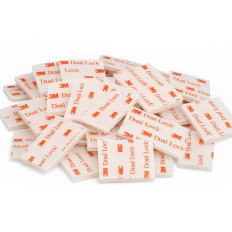 Pegatinas transparentes rectangulares en velcro Dual Lock™ de