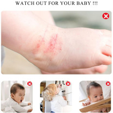 Protector de esquinas de PVC transparente: tira de 1 metro para 2