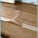 Protector de esquinas de PVC transparente: tira de 1 metro para