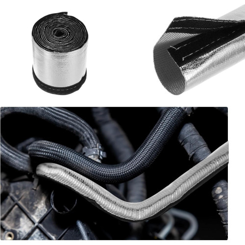 Aluminized Thermal Sleeve 70 mm × 1 m — Flexible Protective