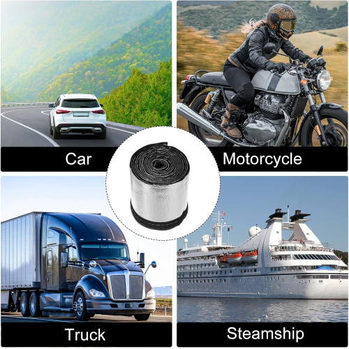 Manicotto termico alluminato 70 mm × 1 m — Guaina protettiva