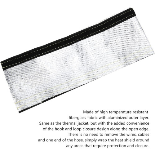 Aluminized Thermal Sleeve 70 mm × 1 m — Flexible Protective