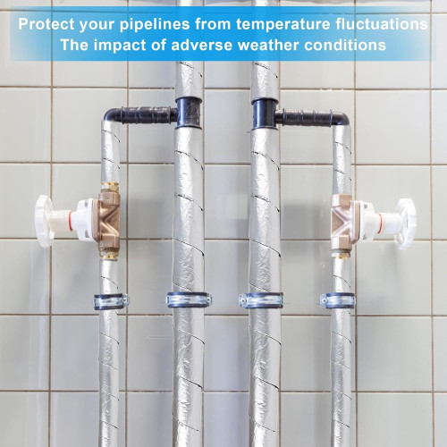 Ruban isolant auto-obturant pour tuyaux en aluminium — 50 mm ×