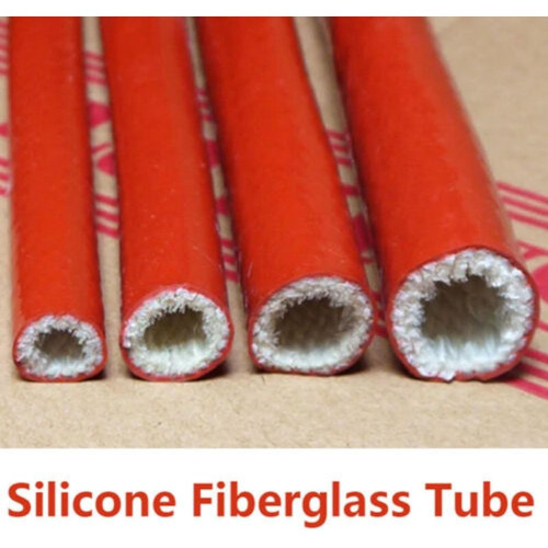 Funda térmica de silicona (fibra de vidrio) — 1 m — DI 10 mm o