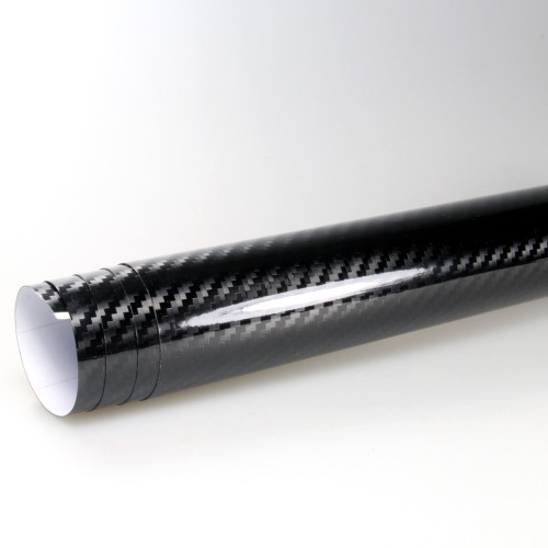 Film autocollant en vinyle effet carbone brillant 5D de haute