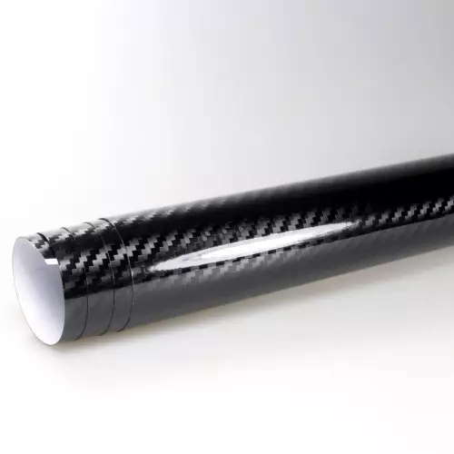 5D High Gloss Black Carbon Fiber Car Wrap decorative film Best