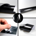 5D High Gloss Black Carbon Fiber Car Wrap decorative film Best