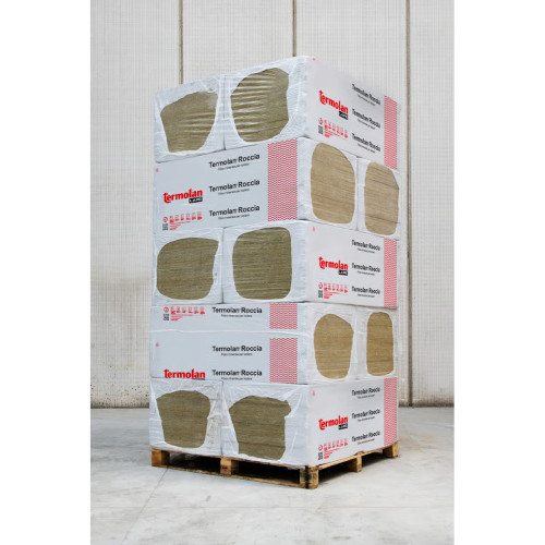 Termolan Roccia K8 Plus - Painéis de lã de rocha 1000×600 para