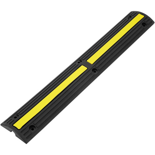 Modular rubber cable ramp – 2 pieces, drive-over 100 x 15 x 3.