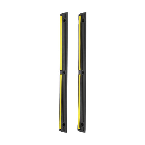 Rampa passacavo modulare in gomma – 2 pezzi, carrabile 100 x 15