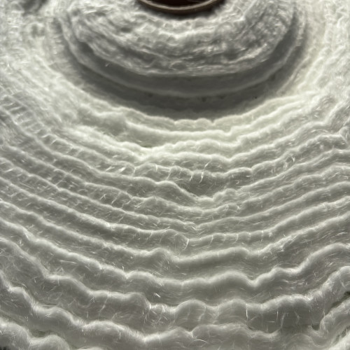 Needled felt panel in fiberglass high temperature thick.
